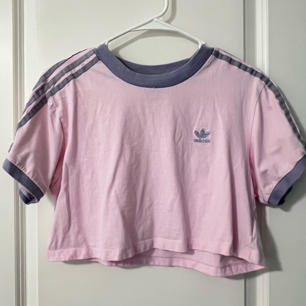 Adidas Lavender and Pink Crewneck